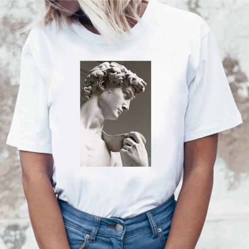 Sculptural Arts t shirt Printed cartoon cute top fun ulzzang kawaii harajuku female korean tshirt hot selling clothing