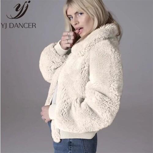 Special Price Womens 2019 Autumn Winter New Fur Coat Loose Thick Warm Zipper Overcoat Casual Faux Fur Coat Female ZZZ135