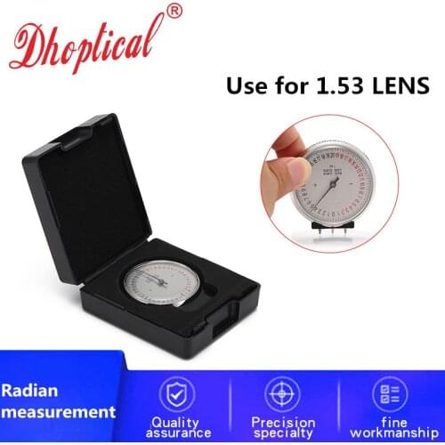 Lens Radian test table use for1.53 lens eyeglasses Radian measurement tool By dhoptical