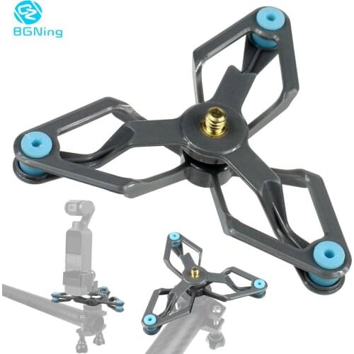 BGNing Bike Bicycle Damping Shock Absorber Mount Stand Bracket Tripod Kit 1/4" Screw for DJI OSMO Pocket for Gopro Hero 8 Camera