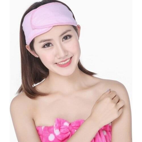 Q Terry Cloth Headband Yoga Towel Sweat Towel Hair Band Cosmetology Makeup Practical 1Pcs