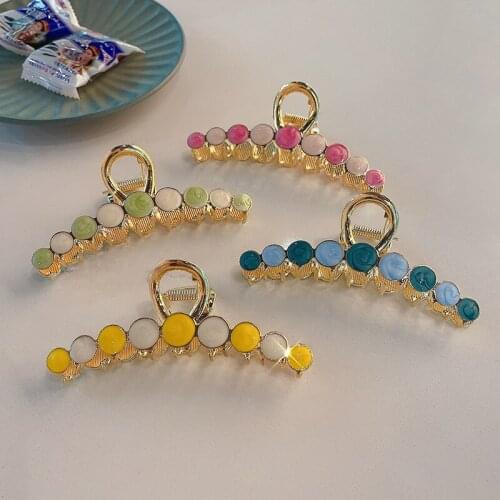 Hair Claw Back Head Large Size Bathing Hair Catching Headdress Elegant Personality Hairpin for Women Fashion Hair Accessories