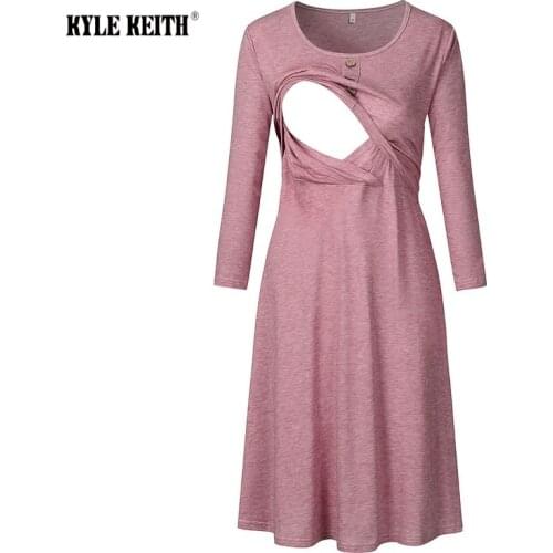 Women Nursing Dress Summer Breastfeeding Pregnancy Dress Long Sleeve Pregnant Dresses Pantalon Grossesse