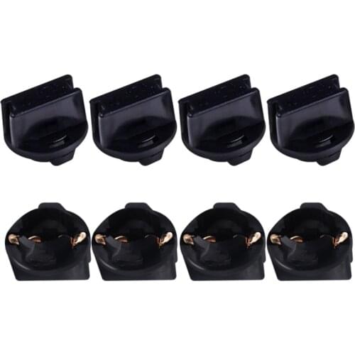 10pcs black T10 Car Light Socket Twist Lock Wedge Instrument Panel Dash Light Bulb Base 192 168 174 PC194