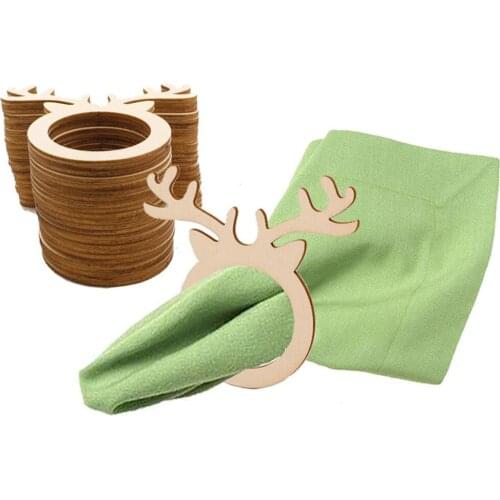 10pcs Handmade Napkin Holder Rings F/ Christmas Holidays Party Home Picnics