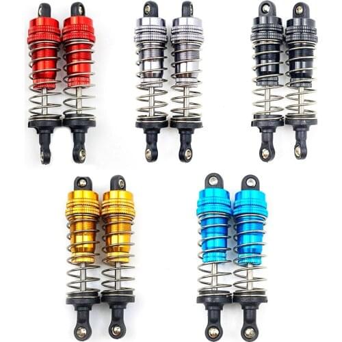 2 Pcs Aluminum Metal Front&Rear Shock Absorber For 1/14 WLtoy 144001 1316 RC Car Crawler Short Course Truck Upgrad Part