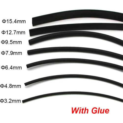 3:1 Heat Shrink Tube with Glue Dual Wall Tubing Diameter 3.2 4.8 6.4 7.9 9.5 12.7 15.4mm Adhesive Lined Sleeve Wrap