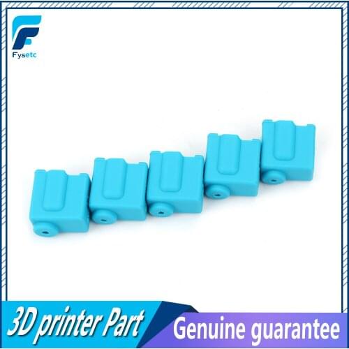 5pcs Volcano V1 Silicone Sock Blue Volcano Heated Block J-head Hotend Bowden/Direct Extruder Block Cover 3D Printer Part