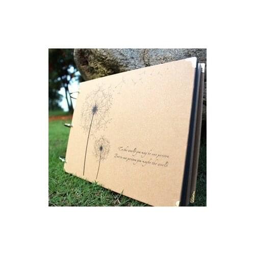 10 Inch DIY Album Dandelion Series DIY AlbumDiy Handmade Photo Albums for Lover Baby Wedding Stickers Scrapbooking 10 Pages