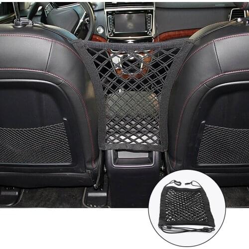 Car Network Auto Net Bag Organizer Universal for Seat Back Middle Storage Net for Cars Mash Magic Pocket Auto Accessories Nets