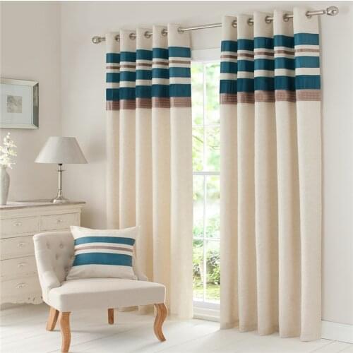 Beige Blackout Curtains for Living Room Jarl Home Lined Satin Stitching Window Curtain Panels Kitchen Decor New Arrivals