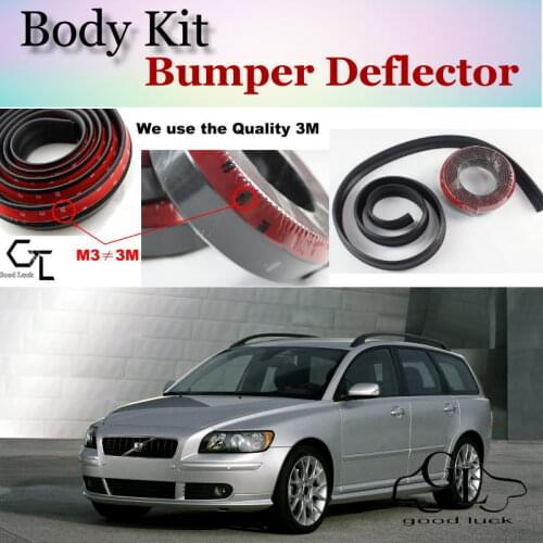 Bumper Lip Deflector Lips For Volvo V50 2004~2012 Front Spoiler Skirt For TopGear Friends Car Tuning / Body Kit / Strip