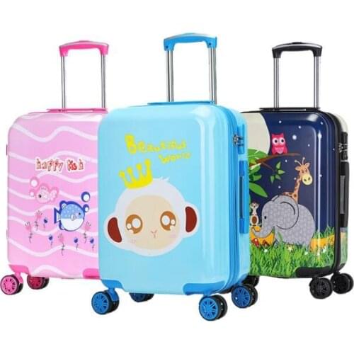 Kids suitcase Spinner suitcase Children carry on Rolling luggage travel trolley bags for girl Wheeled baggage trolley bag boys