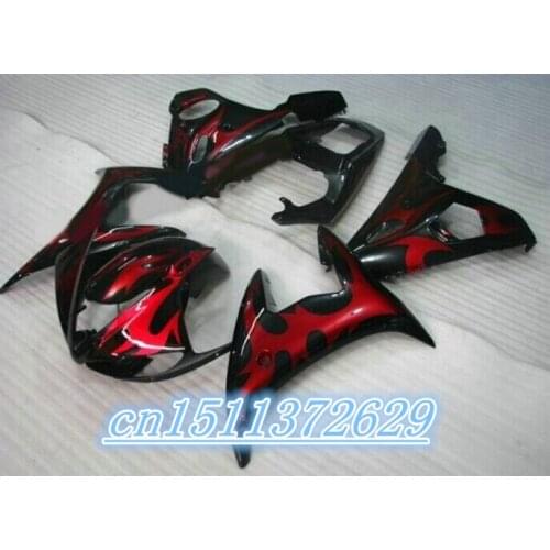 Dor-ABS YZF R6 2003 2004 2005 fairing kits YZF R6 fairing kit 03 04 05 for red black D