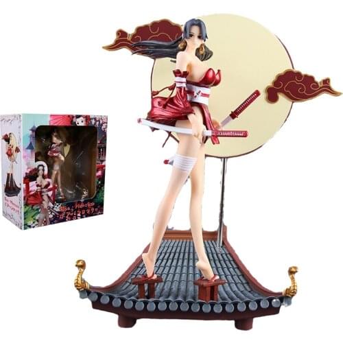 One Piece Figure Wano Country Rooftop Kimono Hancock Anime Figure Battle Scenery Model Action Toy Figure Toys for Children