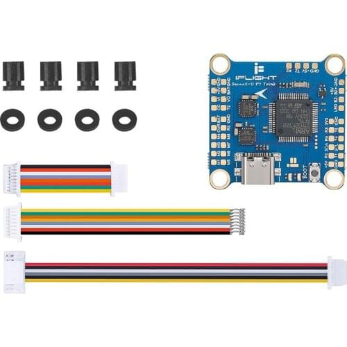 IFlight SucceX-D F7 TwinG Stack with SucceX-D F7 TwinG /SucceX 50A 60A 2-6S BLHeli_32 4 in 1 ESC For DJI Air Unit HD FPV System