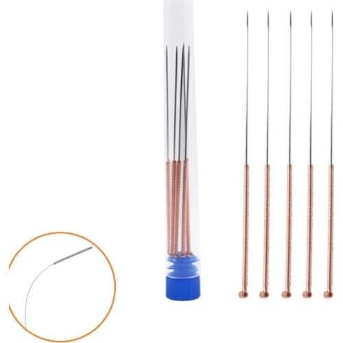 MEGA 5PCS/lot Cleaning Needles 0.5mm 0.6mm 0.8mm 1.0mm with Tube 3D Printer Part Stainless Steel Drill For Nozzle Cleaning