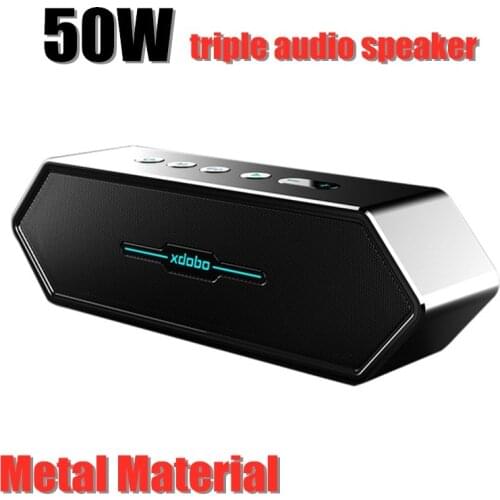 Super big power Column Computer Speakers Subwoofer Boom-Box Music-Center-Radio Waterproof High-Power bluetooth speaker AUX FM