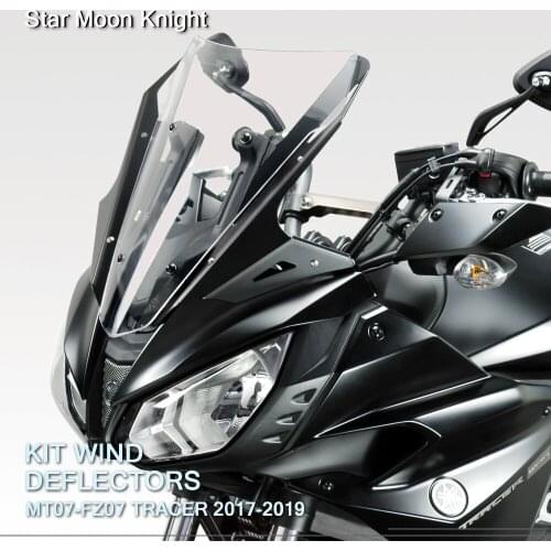 For YAMAHA MT-07 MT07 FZ07 FZ 07 TRACER Tracer 2017 2018 2019 Motorcycle Accessories Windshield Windscreen Kit Wind Deflectors