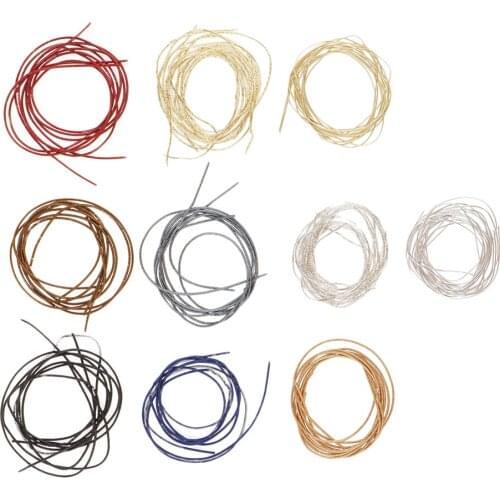 10 Colors Metallic Tinsel Cord Gift Tag Rope Elastic Crafts Beading String