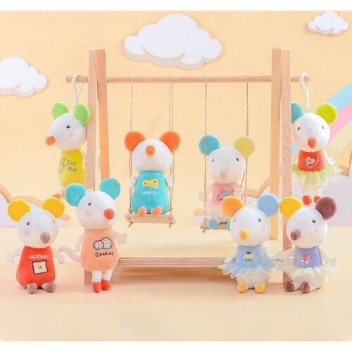 Soft Stuffed Kawaii Dolls Multicolor Cartoon Mouse Plush Toys For Baby Girls Kids Cute Accompany Toy Children Christmas Gifts