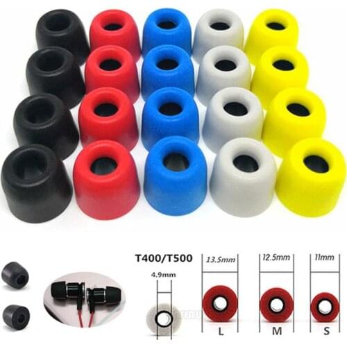 20 pcs/10 pairs ANJIRUI T400 Earphone Tips Foam Memory ear Pads 4.9mm (L M S) Ear plugs for headphones tips foam memory ear pads
