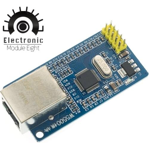 W5500 Ethernet Shield LAN Network Module Support TCP/IP 51/ STM32 Microcontroller Program With 32k Bytes SPI 3.3V/5V Over W5100