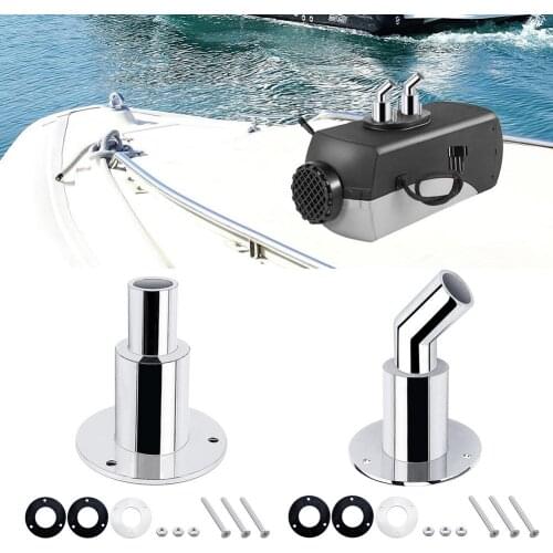 Stainless Steel 316 Thru Hull Exhaust Skin Fitting Tube Pipe Socket Hardware Part of Air Diesel Heater for Boat Marine Car Truck