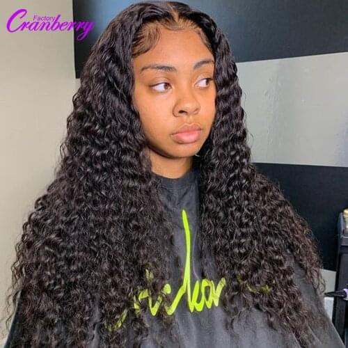 Cranberry Hair Deep Wave Bundles Peruvian Hair Weave Bundles 1/3/4 Piece Human Hair Bundles Natural Black Remy Hair Extensions
