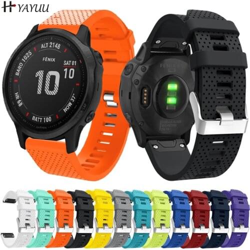 YAYUU Watch Band Strap for Garmin Fenix 5S Watch Quick Release Silicone Easy Fit Wrist Band Strap For Garmin Fenix 5S/5S Plus