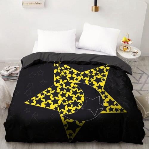 1PCS Duvet Cover,3D Printing Quilt Cover 240x220/200x200/140x200,Bohemain Five-pointed star Bedding King/Queen/Double,Drop Ship