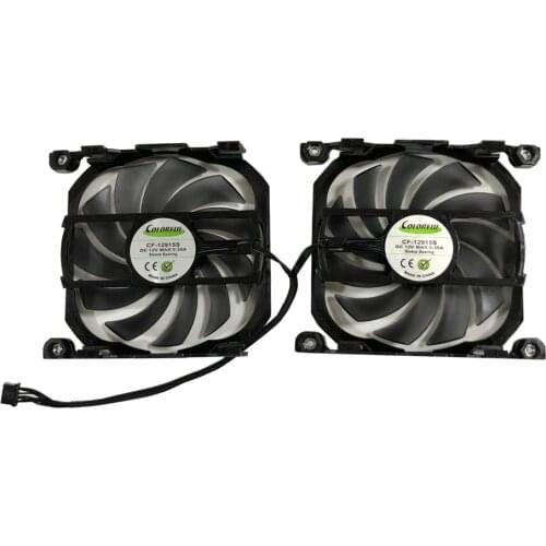 2pcs/set DIY Alternative CF-12815B GPU Fan For INNO3D GTX 750Ti GTX 660 GTX660Ti GTX650Ti Boost Grahics Card Cooling Repalcement