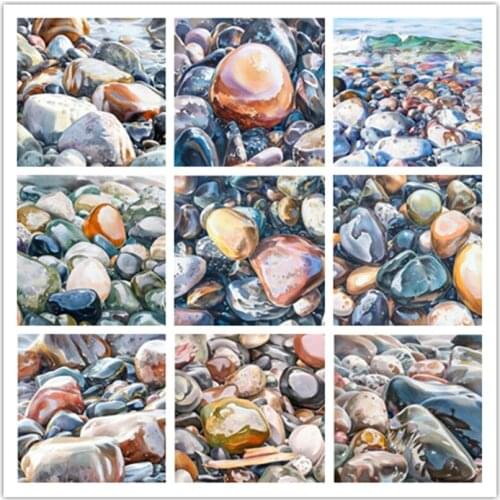 5D Full Square/Round Diamond Painting Stone Seaside Handmade Gift Diamond Embroidery Landscape Home Decor Handicraft GJ4132