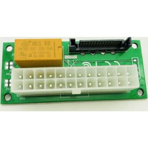 Add2psu Dual Psu Power Supply Adaptor Sync Starter Extender ATX 24Pin to Molex SATA Card For BTC Miner Mining