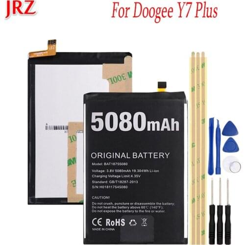 3.8V 5080mAh battery For Doogee Y7 Plus phone Replacement Backup Battery High Capacity Batteries Bateria with tools