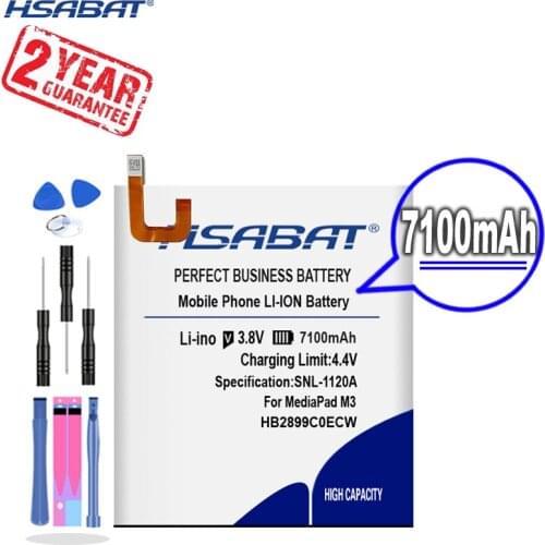 New Arrival [ HSABAT ] 6600mAh HB2899C0ECW Replacement Battery for Huawei MediaPad M3 8.4" BTV-W09 BTV-DL09 SHT-AL09 SHT-W09