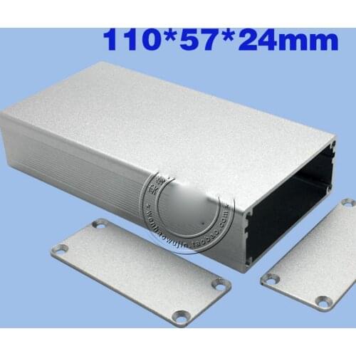 110x57x24mm Aluminum Enclosure PCB Shell Cooling Box Case DIY Instrument