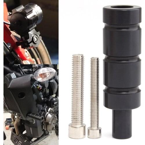 Aluminum Mount M8 M6 Black Bolt Bike Sport Tail Light Spotlight Bracket Headlight Fog Light Mounting Bracket Post Support Base