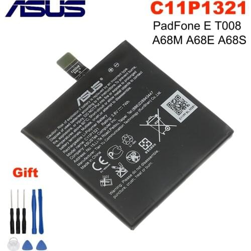 ASUS C11P1321 1820mAh Original Battery For ASUS PadFone E T008 A68M A68E A68S 4.7inch High Capacity Mobile phone battery