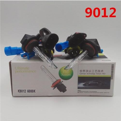 Car Flashing 2pcs/1set 9012 HID lamp 55W xeno headlight bulbs 9012 HIR2 light 3000K 4300K 6000K 8000K 100% Replacement headlamp