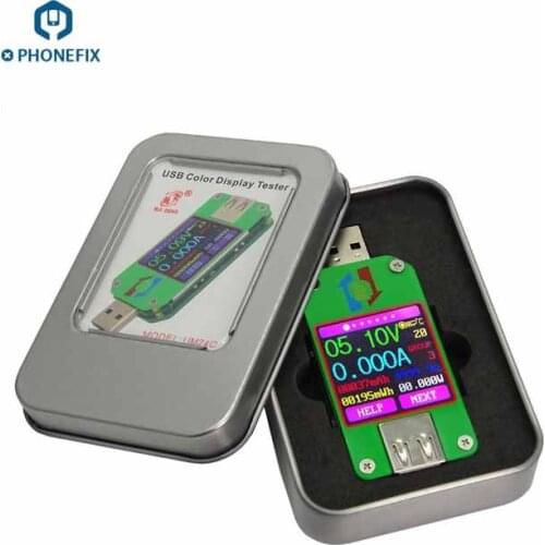 UM24 UM24C UM25 UM25C Digital Type- C USB Multimeter LCD Display Voltmeter Ammeter Tester Phone Computer Work Status Checker