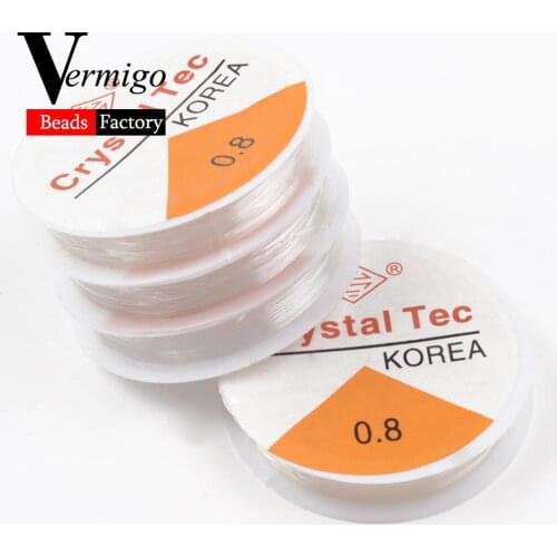 Elastic Crystal Thread Beading Cord for Jewelry Making 0.5/0.6/0.7/0.8/1.0mm Cord DIY Needlework Necklace Bracelet Accessories