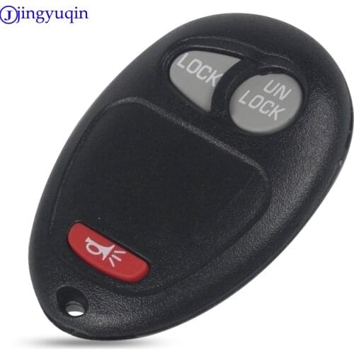 Jingyuqin 3 Buttons Blank Remote 2 + 1 Panic Car Key Shell Case Cover For Buick Hummer H3 GMC For Chevrolet Colorado Isuzu