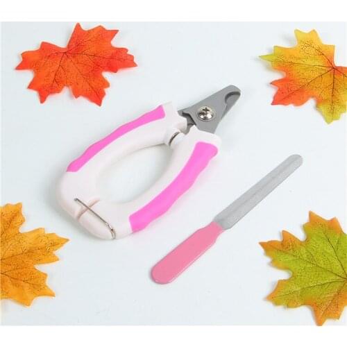 Pet supplies stainless steel dog nail clippers nail clippers set cat nail trimmer pet nail set