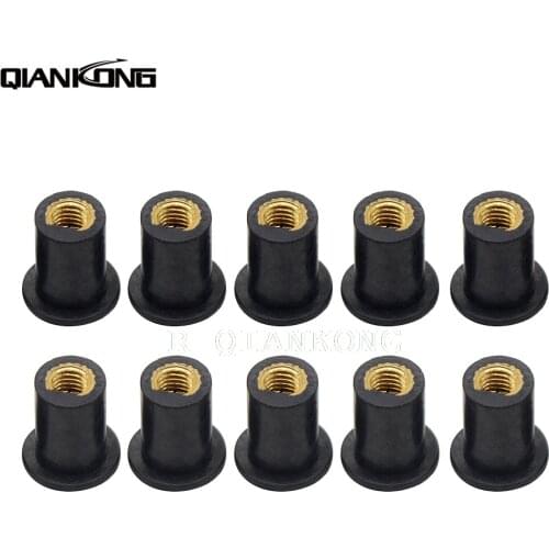 Motorcycle Rubber Well Nut Blind Fastener Windscreen Wellnuts Fishing For HONDA CBR600RR F5 CBR1000RR VFR800 CBR650F NC750 X-ADV