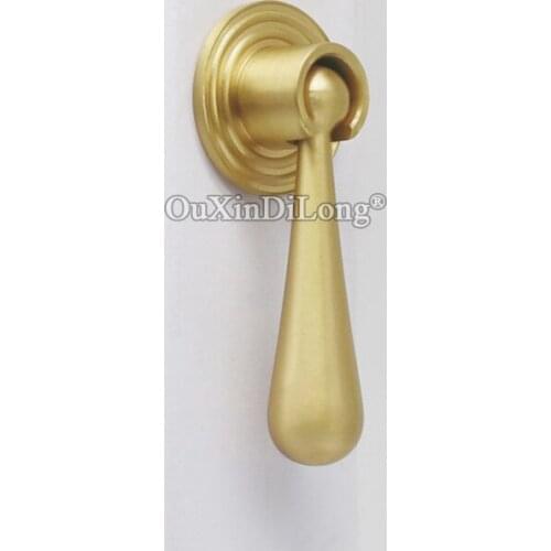 Designed 10PCS European Brass Kitchen Cabinet Pulls Drop Shape Cupboard Wardrobe Drawer Wine Cabinet Pulls Handles and Knobs