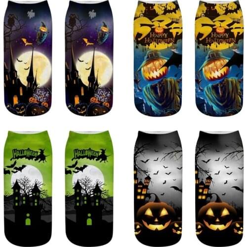New 3D Printi MENWomens Socks Unisex Cute Halloween Ankle Socks Multiple Colors Casual Fun Hamster Dog Cat Monkey Owl Soken