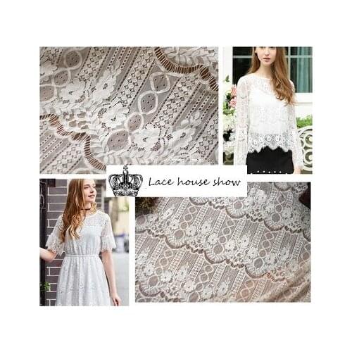 New export eyelash lace strands fabric DIY lace dress fabric