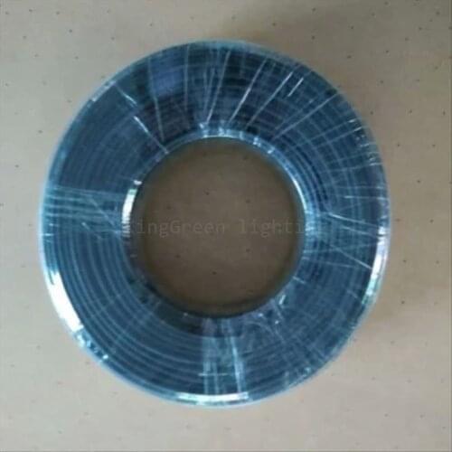 700m/Roll inner 1.5mm outer 2.6mm diameter black PMMA end glow plastic opticas fibre cable for ceiling lights star sky