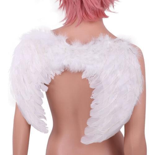 2 Size Wing Dress Up Feather Fairy Beautiful Angel Wings Costume Party Props Gift Adult Pretty Angel Wings Dressing up